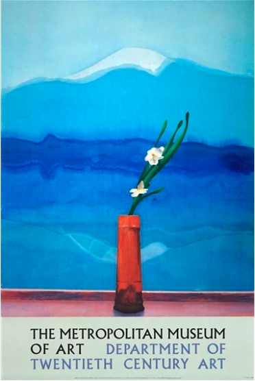 Mount Fuji and Flowers by David Hockney